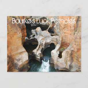 Bourke'Tur Potholes, Mpumalanga, SydAfrikan Vykort
