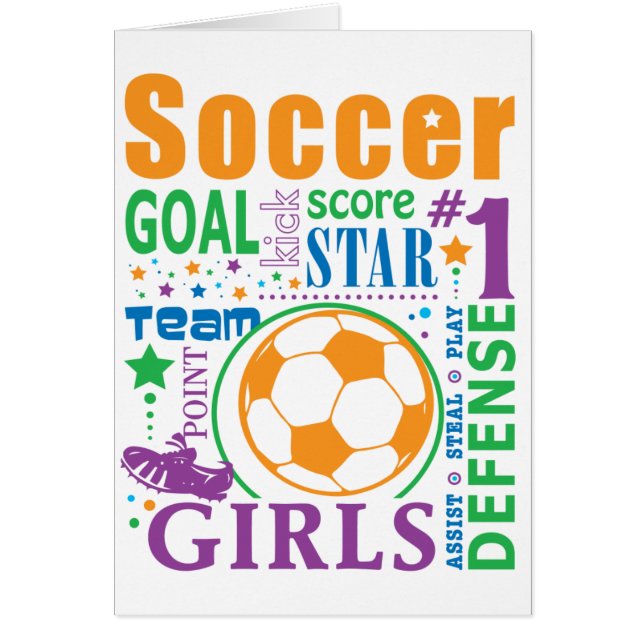 Bourne fotboll hälsningskort (Framsidan)