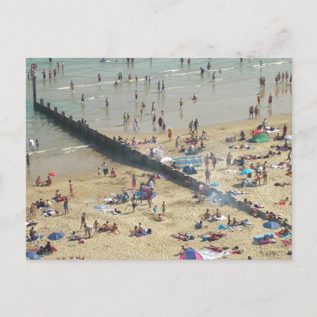 Bournemouth Beach UK Vykort (Framsida)