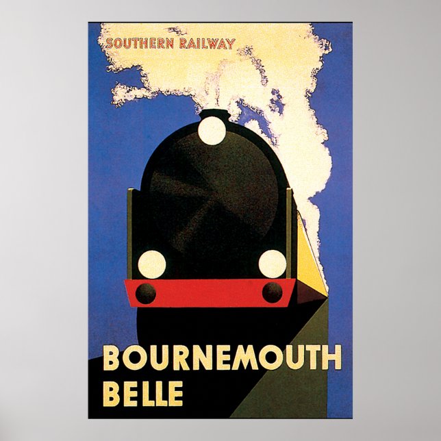 Bournemouth Belle Art Deco Poster (Framsidan)