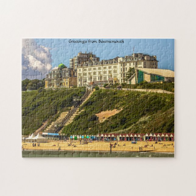 Bournemouth kust. pussel (Horisontell)