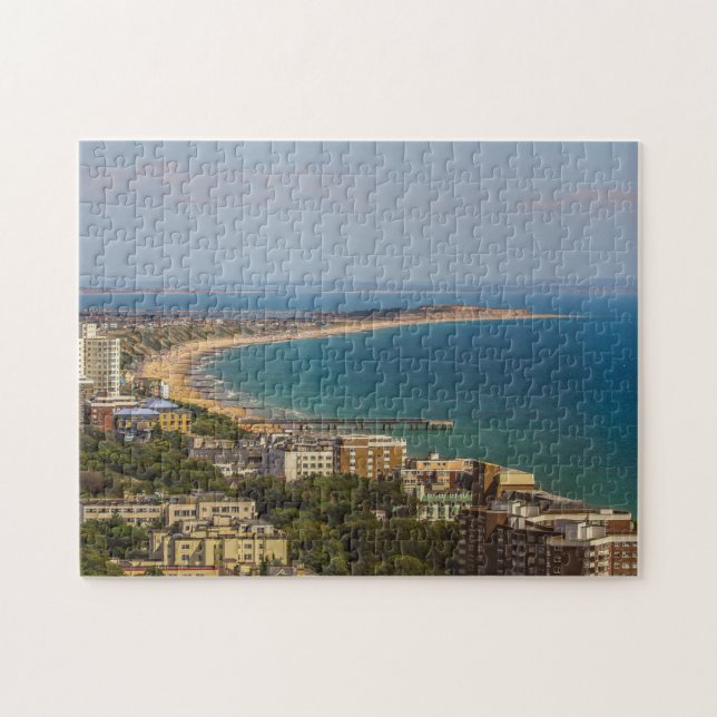 Bournemouth-stranden. Pussel (Horisontell)