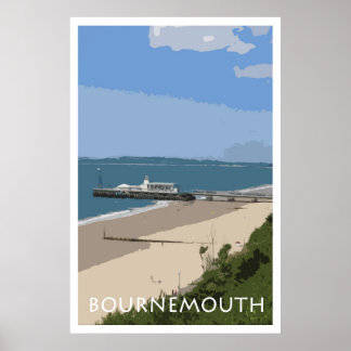 BOURNEMOUTH Vintage Stil Poster