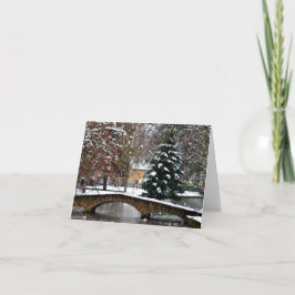 Bourton på kreditkortet Vatten Julgran Meddelande