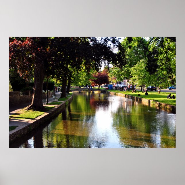 Bourton på Vatten Cotswets England Poster (Framsidan)