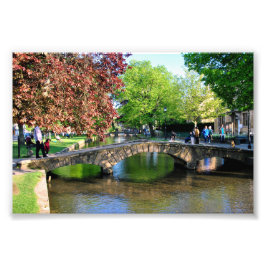 Bourton på Vatten Cotswets England UK Fototryck