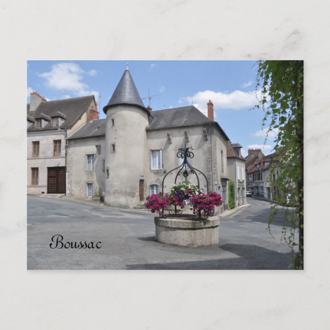 Boussac, Creuse, Frankrike-vykort Vykort (Framsida)