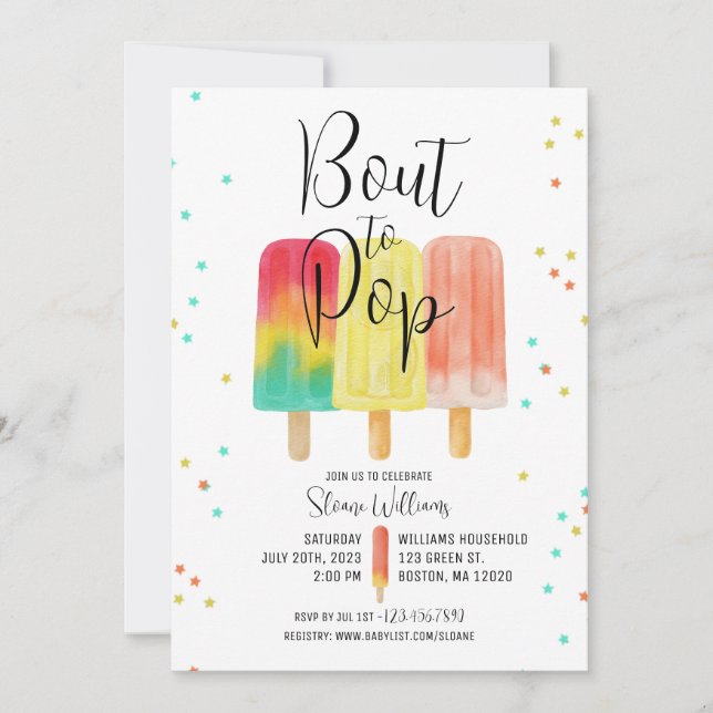 BOUT TILL POP - inbjudan till babyvisningsprogram (Framsida)