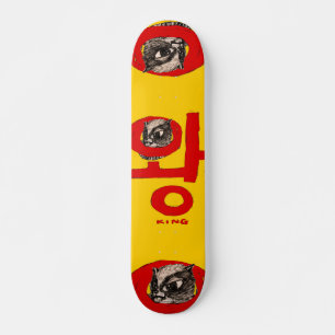 [BoutBoutBout] "Wang"(koreanska) betyder "Kung" Mini Skateboard Bräda 18,5 Cm