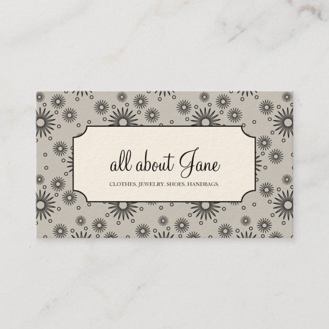 Boutique Affärskort Visitkort (Framsida)