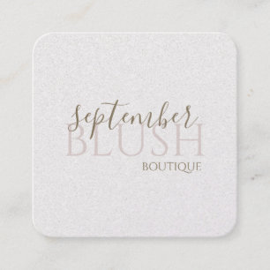 Boutique Blush  Fyrkantigt Visitkort