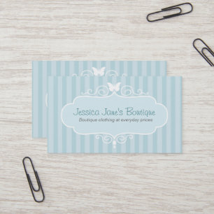 Boutique-butik mint blue swing-märkre/affärskort visitkort