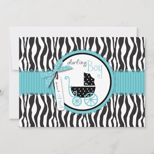 Boutique Chic Boy Card B2 Meddelande (Framsida)