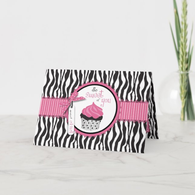 Boutique Chic Muffinss TY-kort Tack Kort (Framsida)