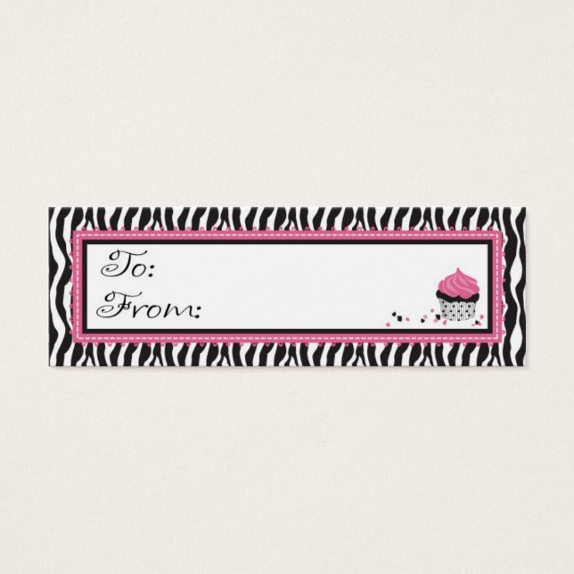 Boutique Chic Smala Gift Märkre Litet Visitkort (Framsidan)