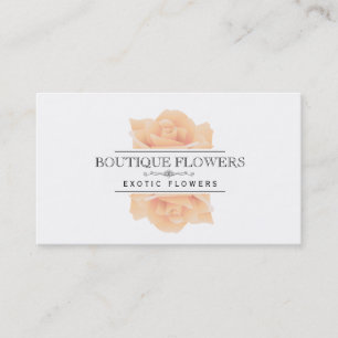 Boutique Flowers Elegant, klassisk Visitkort