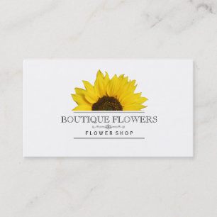 Boutique Flowers   Sun Flower Visitkort