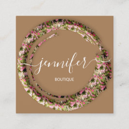 Boutique Mimetic Camouflage Military Uniform Fyrkantigt Visitkort