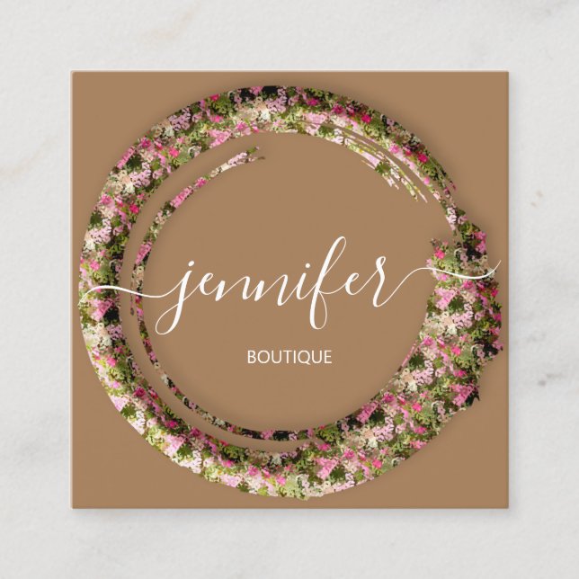 Boutique Mimetic Camouflage Military Uniform Fyrkantigt Visitkort (Framsida)