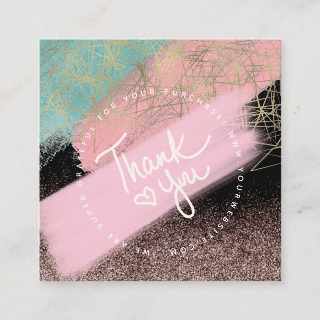 Boutique Online Closet Thrift Cloft Business Fyrkantigt Visitkort (Framsida)