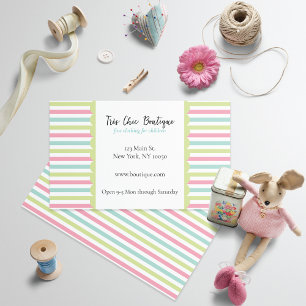 Boutique Pastel Rand Visitkort