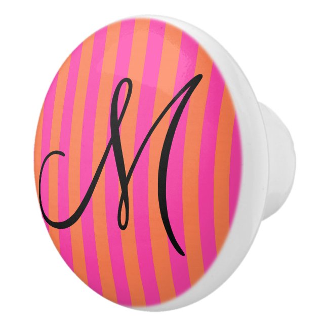 Boutique Rand - Cabinet Knob Monogram Rosa Knopp (Höger)