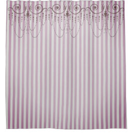 Boutique Rand Lavender/Chandeliers -