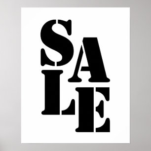 Boutique Sale Sign, Retail Store Signation, Wall Poster