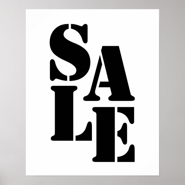 Boutique Sale Sign, Retail Store Signation, Wall Poster (Framsidan)