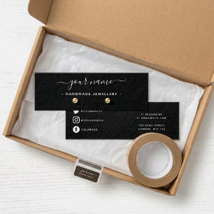 Boutique Simple Earring Mini visning Card Litet Visitkort