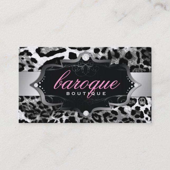 BoutiqueLeopard för barock 311 Visitkort (Framsida)