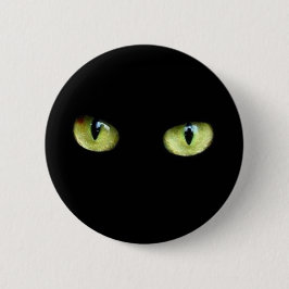 Bouton chat noir yeux verts knapp