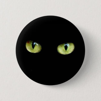 Bouton chat noir yeux verts knapp