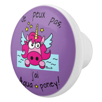 Bouton de porte "Licorne, Aquaponey" Knopp