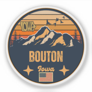 Bouton, Iowa, USA Klistermärken