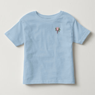 Boutonniere Ro Flower Bröllop Ring Bearer Tee Shirt