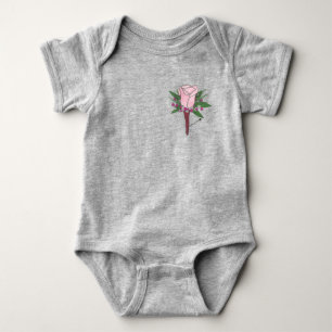 Boutonniere Rosa ros Flower Bröllop Ring Bearer Tröja