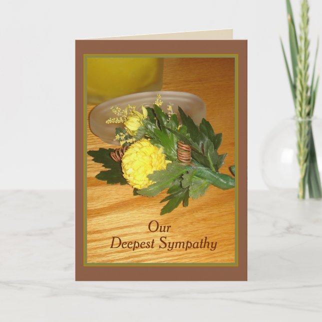 "Boutonniere" Sympathy Card med kuvert Kort (Framsida)