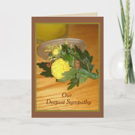 "Boutonniere" Sympathy Card med kuvert Kort