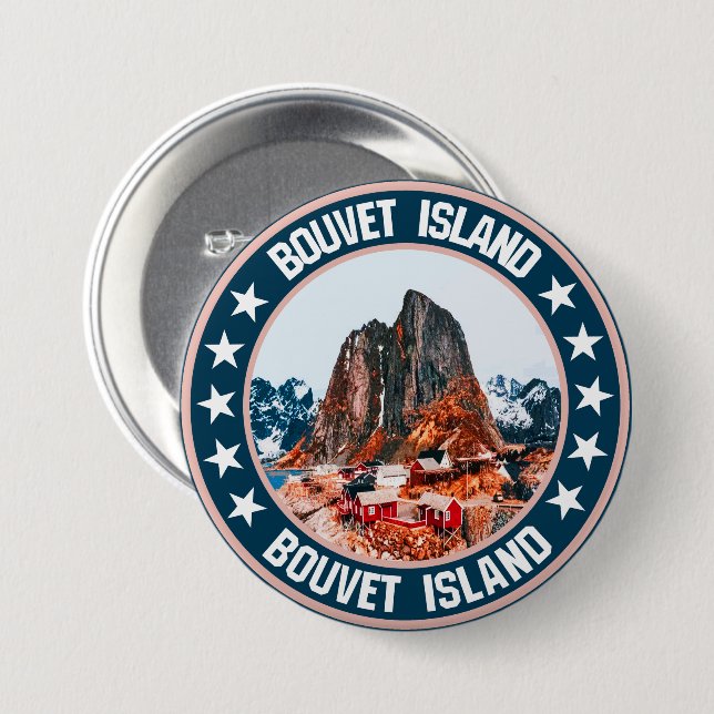 Bouvet Island Knapp (Framsida & baksida)