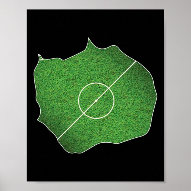 Bouvetöns fotbollsarena poster (Framsidan)