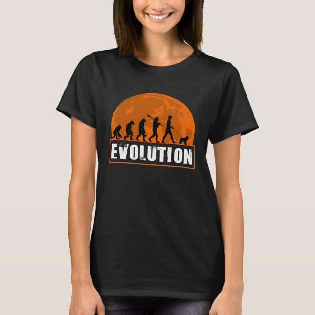 Bouvier de Flanders Human Evolution  for Men Women T Shirt (Framsida)
