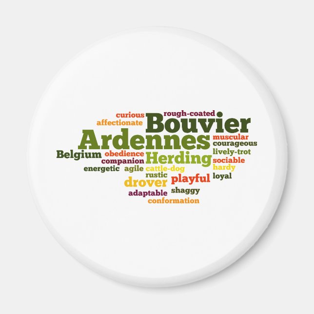 Bouvier des Ardennes Magnet (Framsidan)