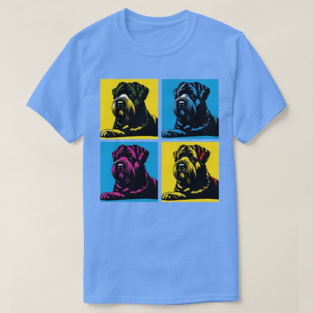 Bouvier des Flandres Art Hund älskare Gifts 1 T Shirt (Design framsida)