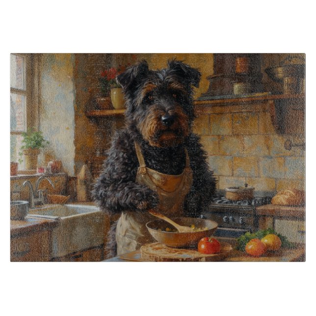 Bouvier des Flandres Cooking in Kitchen (Framsidan)