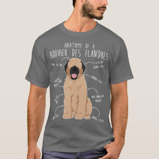 Bouvier Des Flandres Fawn Cream Hund Anatomy 1 T Shirt