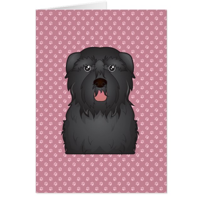 Bouvier des Flandres Hälsningskort (Framsidan)
