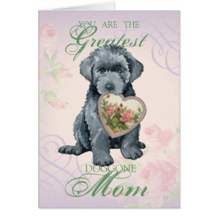 Bouvier des Flandres Heart Mamma Card Hälsningskort