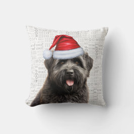 Bouvier des Flandres Hund älskare jul Helgdag Kudde