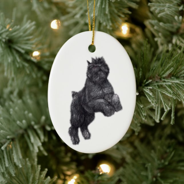 Bouvier des Flandres Hund Art Ornament (Träd)